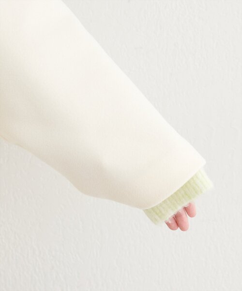 natural couture（ナチュラルクチュール）の「〈ako〉スタンドカラーミドル丈コート（その他アウター・レディース・アイボリー/チャコールグレー/グリーン/ベージュ・FREE）」の18枚目の写真