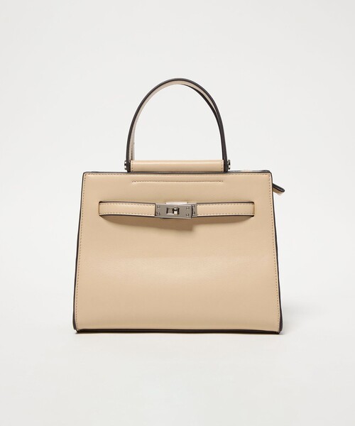 green label relaxing（グリーンレーベルリラクシング）の「2WAY ベルト ハンドバッグ / ショルダーバッグ（ショルダーバッグ・レディース・ベージュ/ライトブルー/ブラック・FREE）」の4枚目の写真