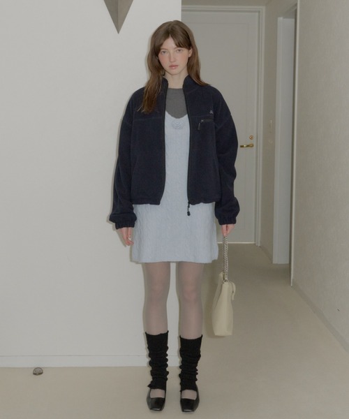 GIUNON（ジウノン）の「2way flower knit dress / 2way フラワーニットワンピース（ワンピース・レディース・グレー/ブルー/アイボリー・FREE）」の11枚目の写真