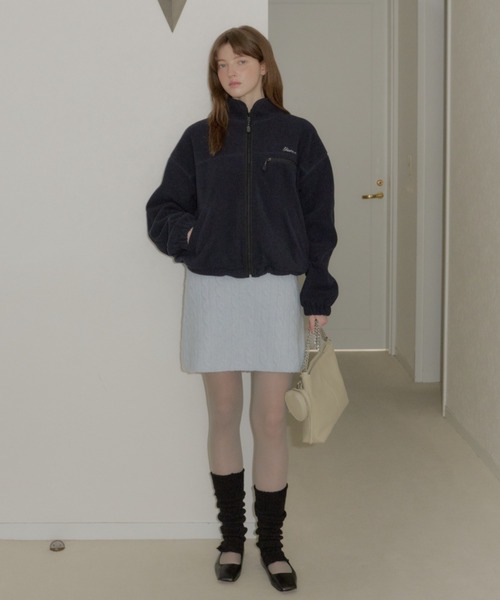 GIUNON（ジウノン）の「2way flower knit dress / 2way フラワーニットワンピース（ワンピース・レディース・グレー/ブルー/アイボリー・FREE）」の13枚目の写真