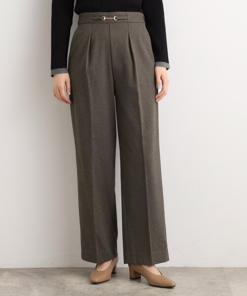 grove(グローブ)の「フロントビットカルゼワイドパンツ(その他パンツ・レディース・ブラック/ダークブラウン系3/チャコール・03/02/05/04/01)」の17枚目の写真