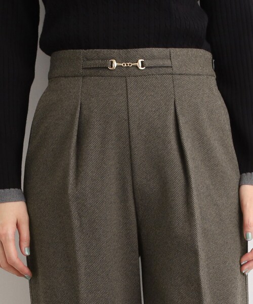 grove(グローブ)の「フロントビットカルゼワイドパンツ(その他パンツ・レディース・ブラック/ダークブラウン系3/チャコール・03/02/05/04/01)」の20枚目の写真