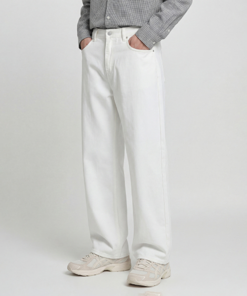 AGOD（エージーオーディー）の「ワイドデニムパンツ[クリーム]（デニムパンツ・レディース・その他・SMALL/MEDIUM/X-SMALL/LARGE/X-LARGE）」の16枚目の写真