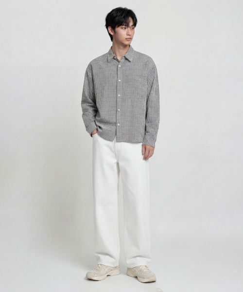 AGOD（エージーオーディー）の「ワイドデニムパンツ[クリーム]（デニムパンツ・レディース・その他・SMALL/MEDIUM/X-SMALL/LARGE/X-LARGE）」の17枚目の写真