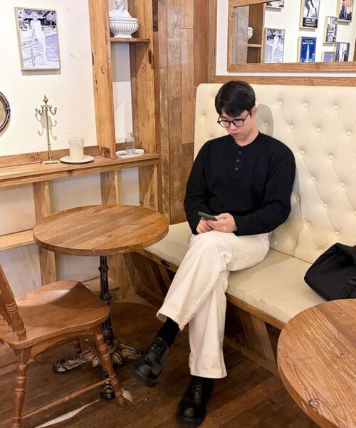 AGOD（エージーオーディー）の「ワイドデニムパンツ[クリーム]（デニムパンツ・レディース・その他・SMALL/MEDIUM/X-SMALL/LARGE/X-LARGE）」の6枚目の写真