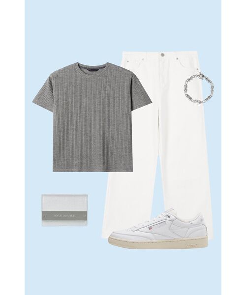 AGOD（エージーオーディー）の「ワイドデニムパンツ[クリーム]（デニムパンツ・レディース・その他・SMALL/MEDIUM/X-SMALL/LARGE/X-LARGE）」の2枚目の写真