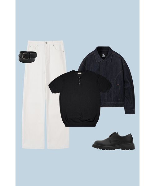 AGOD（エージーオーディー）の「ワイドデニムパンツ[クリーム]（デニムパンツ・レディース・その他・SMALL/MEDIUM/X-SMALL/LARGE/X-LARGE）」の3枚目の写真