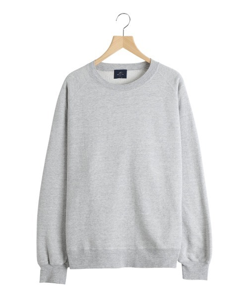 REMI RELIEF NAVY LABEL（レミレリーフネイビーレーベル）の「REMI RELIEF NAVY LABEL / レミレリーフ ネイビーレーベル：飛び裏毛クルー：RN29373255AK[STD]（スウェット・メンズ・オートミール/ヘザーグレー/ブラック/サックスブルー・S/M/L）」の5枚目の写真