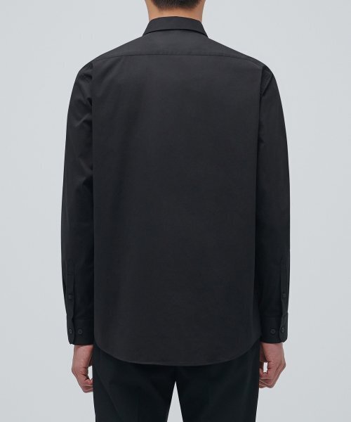 MUSINSA STANDARD（ムシンサスタンダード）の「ワイドスプレッドカラードレスシャツ[ブラック]（ビジネスシャツ・メンズ・その他・MEDIUM/LARGE/X-LARGE/XX-LARGE）」の3枚目の写真