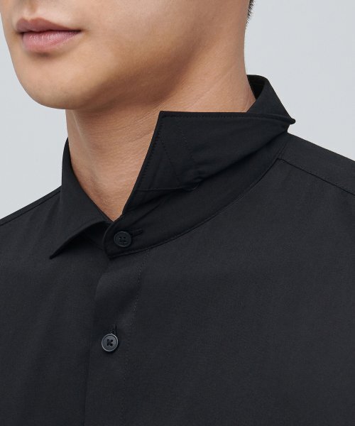 MUSINSA STANDARD（ムシンサスタンダード）の「ワイドスプレッドカラードレスシャツ[ブラック]（ビジネスシャツ・メンズ・その他・MEDIUM/LARGE/X-LARGE/XX-LARGE）」の6枚目の写真