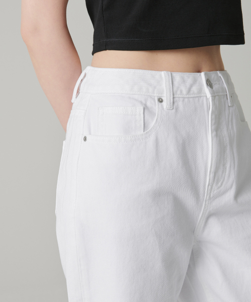 MUSINSA STANDARD WOMAN（ムシンサスタンダードウーマン）の「ウィメンズワイドデニムパンツ[ホワイト]（デニムパンツ・レディース・その他・32/30/23/24/25/26/27/28/29）」の6枚目の写真