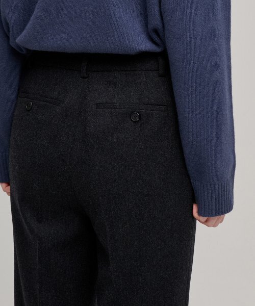 MUSINSA STANDARD WOMAN（ムシンサスタンダードウーマン）の「ウィメンズウールフランネルルーズテーパードスラックス[チャコールグレー]（スラックス・レディース・その他・30/24/25/26/27/28/29）」の6枚目の写真