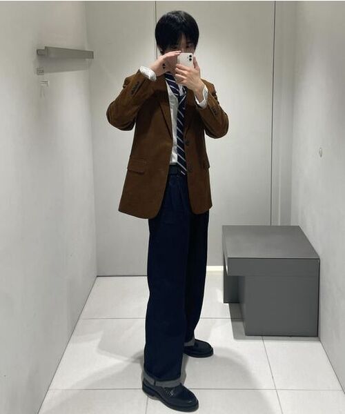 MUSINSA STANDARD（ムシンサスタンダード）の「特大コーデュロイブレザー[ブラウン]（テーラードジャケット・メンズ・その他・MEDIUM/LARGE/X-LARGE/XX-LARGE）」の16枚目の写真