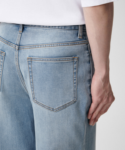MUSINSA STANDARD（ムシンサスタンダード）の「[クールタンダード] ワイドデニムパンツ [スカイブルー]（デニムパンツ・メンズ・その他・38/30/26/27/28/29/40/42/36/34/32/31/33）」の9枚目の写真