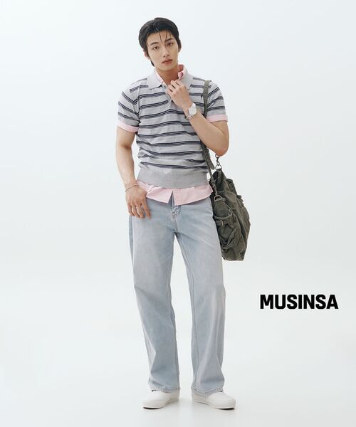 MUSINSA STANDARD（ムシンサスタンダード）の「[クールタンダード] ワイドデニムパンツ [スカイブルー]（デニムパンツ・メンズ・その他・38/30/26/27/28/29/40/42/36/34/32/31/33）」の10枚目の写真
