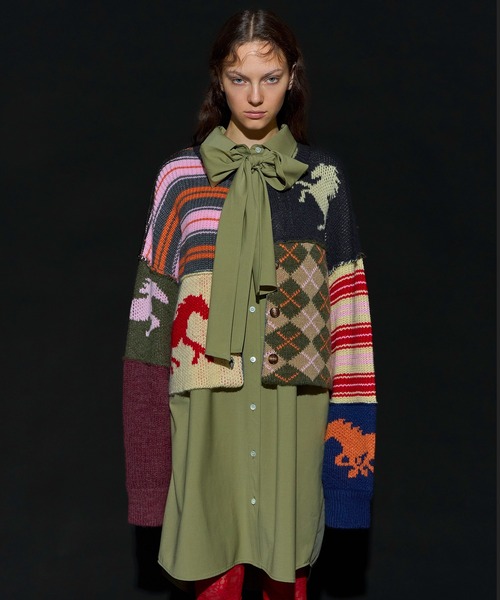 Horse Knit Cardigan/ホースニットカーデ（カーディガン/ボレロ