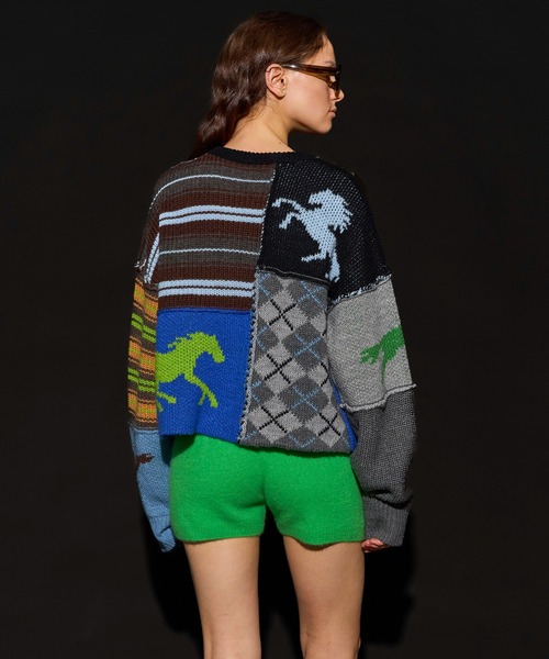 Horse Knit Cardigan/ホースニットカーデ（カーディガン/ボレロ