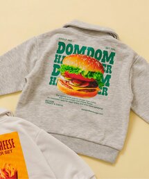 apres les cours（アプレレクール）の「WEB限定ドムドムハンバーガー ハーフジップトレーナー（スウェット・キッズ）」