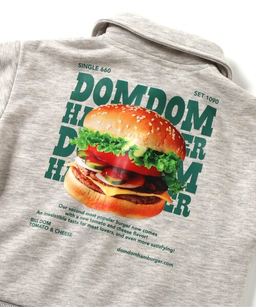WEB限定ドムドムハンバーガー ハーフジップトレーナー（スウェット