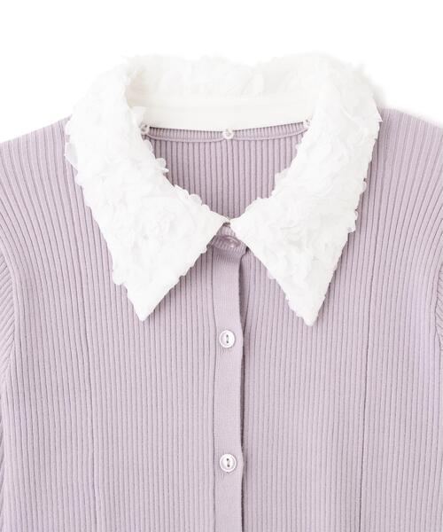 NATURAL BEAUTY BASIC（ナチュラルビューティーベーシック）の「◇2wayカラーペプラムニット（カーディガン/ボレロ・レディース・ラベンダー/グレー/ブラック・FREE）」の15枚目の写真