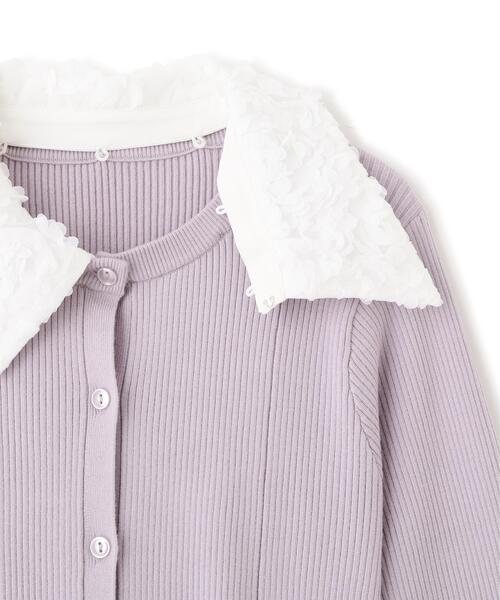 NATURAL BEAUTY BASIC（ナチュラルビューティーベーシック）の「◇2wayカラーペプラムニット（カーディガン/ボレロ・レディース・ラベンダー/グレー/ブラック・FREE）」の16枚目の写真