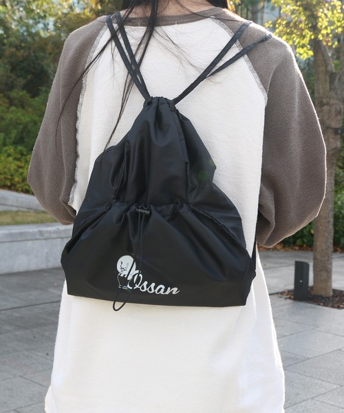 London Shoe Make(ロンドンシューメイク)の「軽くて持ちやすい - ossan ナップサック(バックパック/リュック・レディース・ブラック・FREE)」の3枚目の写真