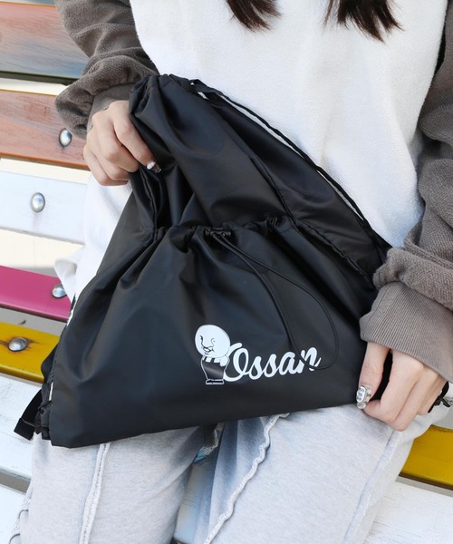 London Shoe Make(ロンドンシューメイク)の「軽くて持ちやすい - ossan ナップサック(バックパック/リュック・レディース・ブラック・FREE)」の21枚目の写真