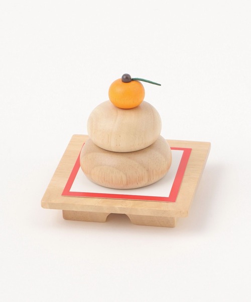 セール】木製鏡餅M（インテリア雑貨）｜studio CLIP（スタディオ