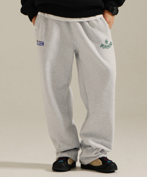 GOLDEN SNSHINE(ゴールデン サンシャイン)の「SunShine String Sweatpants_White Melange(スウェットパンツ・レディース・その他・MEDIUM/LARGE)」の1枚目の写真