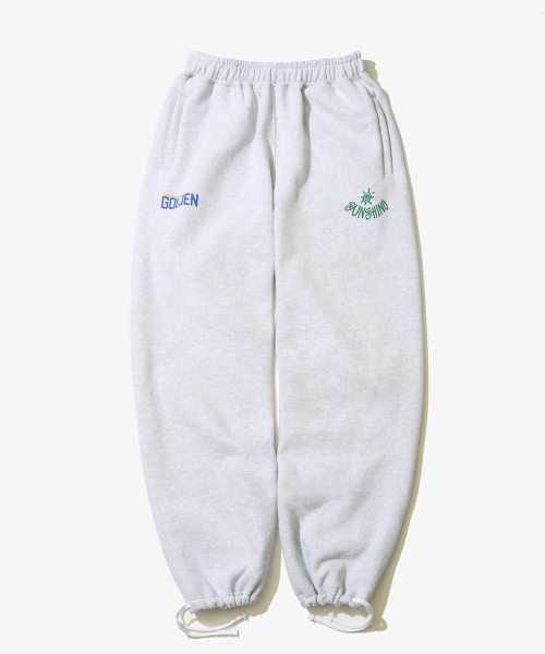 GOLDEN SNSHINE(ゴールデン サンシャイン)の「SunShine String Sweatpants_White Melange(スウェットパンツ・レディース・その他・MEDIUM/LARGE)」の2枚目の写真