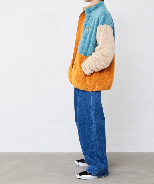 Fluffy BROTHERS（フラッフィーブラザーズ）の「ボアジャケット（大人サイズ）（その他アウター・メンズ・ブルーグレー・M/L/XL）」の3枚目の写真