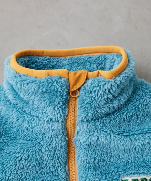 Fluffy BROTHERS（フラッフィーブラザーズ）の「ボアジャケット（大人サイズ）（その他アウター・メンズ・ブルーグレー・M/L/XL）」の9枚目の写真