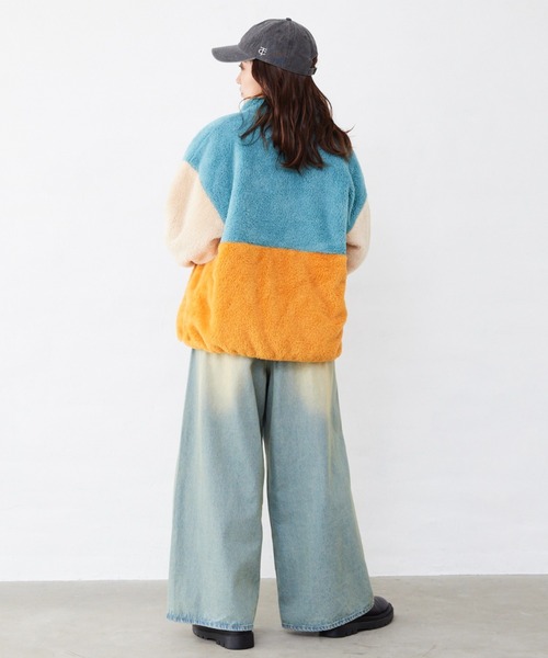 Fluffy BROTHERS（フラッフィーブラザーズ）の「ボアジャケット（大人サイズ）（その他アウター・メンズ・ブルーグレー・M/L/XL）」の16枚目の写真