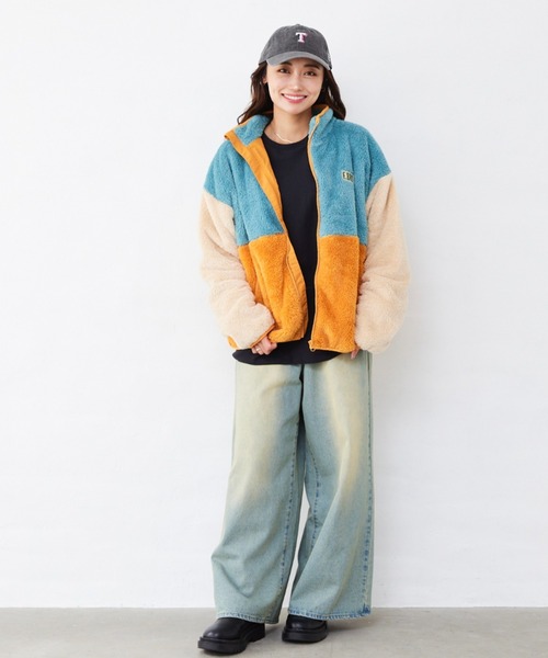 Fluffy BROTHERS（フラッフィーブラザーズ）の「ボアジャケット（大人サイズ）（その他アウター・メンズ・ブルーグレー・M/L/XL）」の17枚目の写真