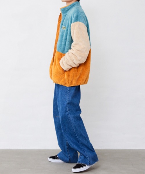 Fluffy BROTHERS（フラッフィーブラザーズ）の「ボアジャケット（大人サイズ）（その他アウター・メンズ・ブルーグレー・M/L/XL）」の22枚目の写真