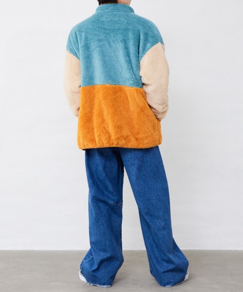 Fluffy BROTHERS（フラッフィーブラザーズ）の「ボアジャケット（大人サイズ）（その他アウター・メンズ・ブルーグレー・M/L/XL）」の21枚目の写真