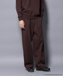 NANO universe | 「The Met」ロゴ刺繍 2WAYワイドスウェットパンツ（セットアップ可）(スウェットパンツ)