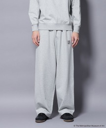 NANO universe | 「The Met」ロゴ刺繍 2WAYワイドスウェットパンツ（セットアップ可）(スウェットパンツ)