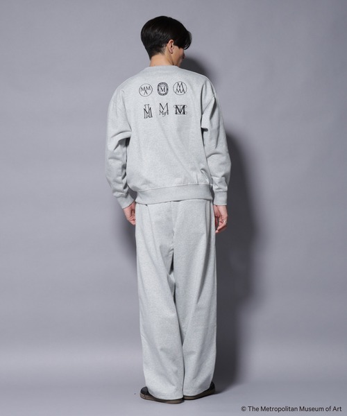NANO universe(ナノユニバース)の「「The Met」ロゴ刺繍 2WAYワイドスウェットパンツ(セットアップ可)(スウェットパンツ・メンズ・グレー/ブラウン/ネイビー・L/M)」の10枚目の写真