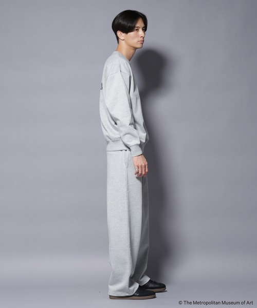 NANO universe(ナノユニバース)の「「The Met」ロゴ刺繍 2WAYワイドスウェットパンツ(セットアップ可)(スウェットパンツ・メンズ・グレー/ブラウン/ネイビー・L/M)」の9枚目の写真
