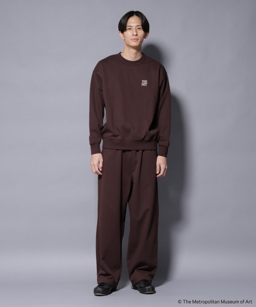 NANO universe(ナノユニバース)の「「The Met」ロゴ刺繍 2WAYワイドスウェットパンツ(セットアップ可)(スウェットパンツ・メンズ・グレー/ブラウン/ネイビー・L/M)」の12枚目の写真
