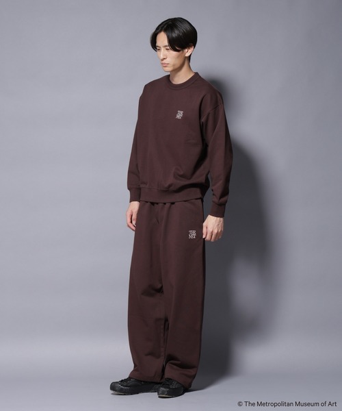 NANO universe(ナノユニバース)の「「The Met」ロゴ刺繍 2WAYワイドスウェットパンツ(セットアップ可)(スウェットパンツ・メンズ・グレー/ブラウン/ネイビー・L/M)」の14枚目の写真