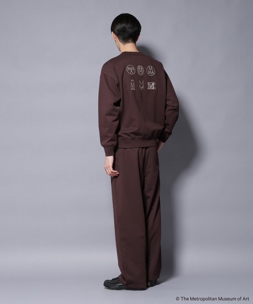 NANO universe(ナノユニバース)の「「The Met」ロゴ刺繍 2WAYワイドスウェットパンツ(セットアップ可)(スウェットパンツ・メンズ・グレー/ブラウン/ネイビー・L/M)」の17枚目の写真