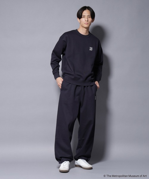 NANO universe(ナノユニバース)の「「The Met」ロゴ刺繍 2WAYワイドスウェットパンツ(セットアップ可)(スウェットパンツ・メンズ・グレー/ブラウン/ネイビー・L/M)」の21枚目の写真