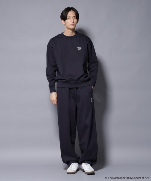 NANO universe(ナノユニバース)の「「The Met」ロゴ刺繍 2WAYワイドスウェットパンツ(セットアップ可)(スウェットパンツ・メンズ・グレー/ブラウン/ネイビー・L/M)」の19枚目の写真
