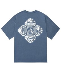 KTPN0125 アポロピグメント半袖Tシャツ - ブルー