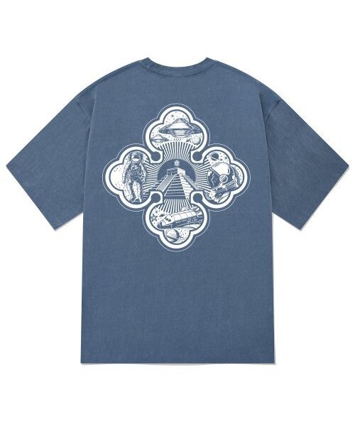 KAN6312(カン6312)の「KTPN0125 アポロピグメント半袖Tシャツ - ブルー(Tシャツ/カットソー・メンズ・その他・X-LARGE/MEDIUM/LARGE)」の1枚目の写真