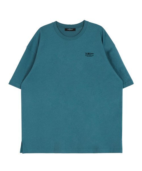 ASTRAL PROJECTION(アストラルプロジェクション)の「アスタラビスタ ラウンドネック 15番手 綿 半袖Tシャツ_ブルーグリーン(Tシャツ/カットソー・メンズ・その他・LARGE/X-LARGE)」の2枚目の写真