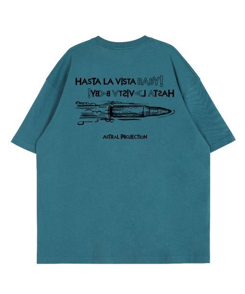 ASTRAL PROJECTION(アストラルプロジェクション)の「アスタラビスタ ラウンドネック 15番手 綿 半袖Tシャツ_ブルーグリーン(Tシャツ/カットソー・メンズ・その他・LARGE/X-LARGE)」の3枚目の写真