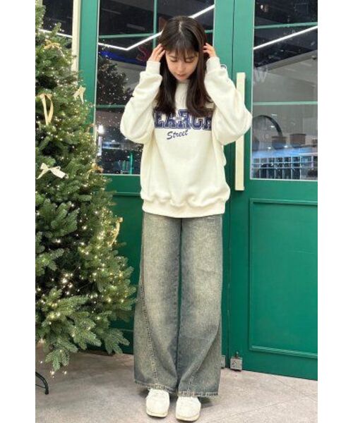 SEARCH410(サーチ410)の「ソフトフリーススウェットシャツアイボリー(スウェット・レディース・その他・MEDIUM/LARGE)」の4枚目の写真
